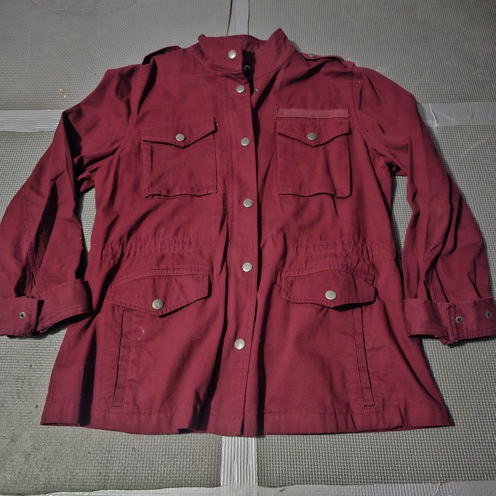 Maroon Utility Jacket